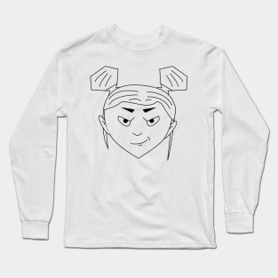 Angry girl Long Sleeve T-Shirt